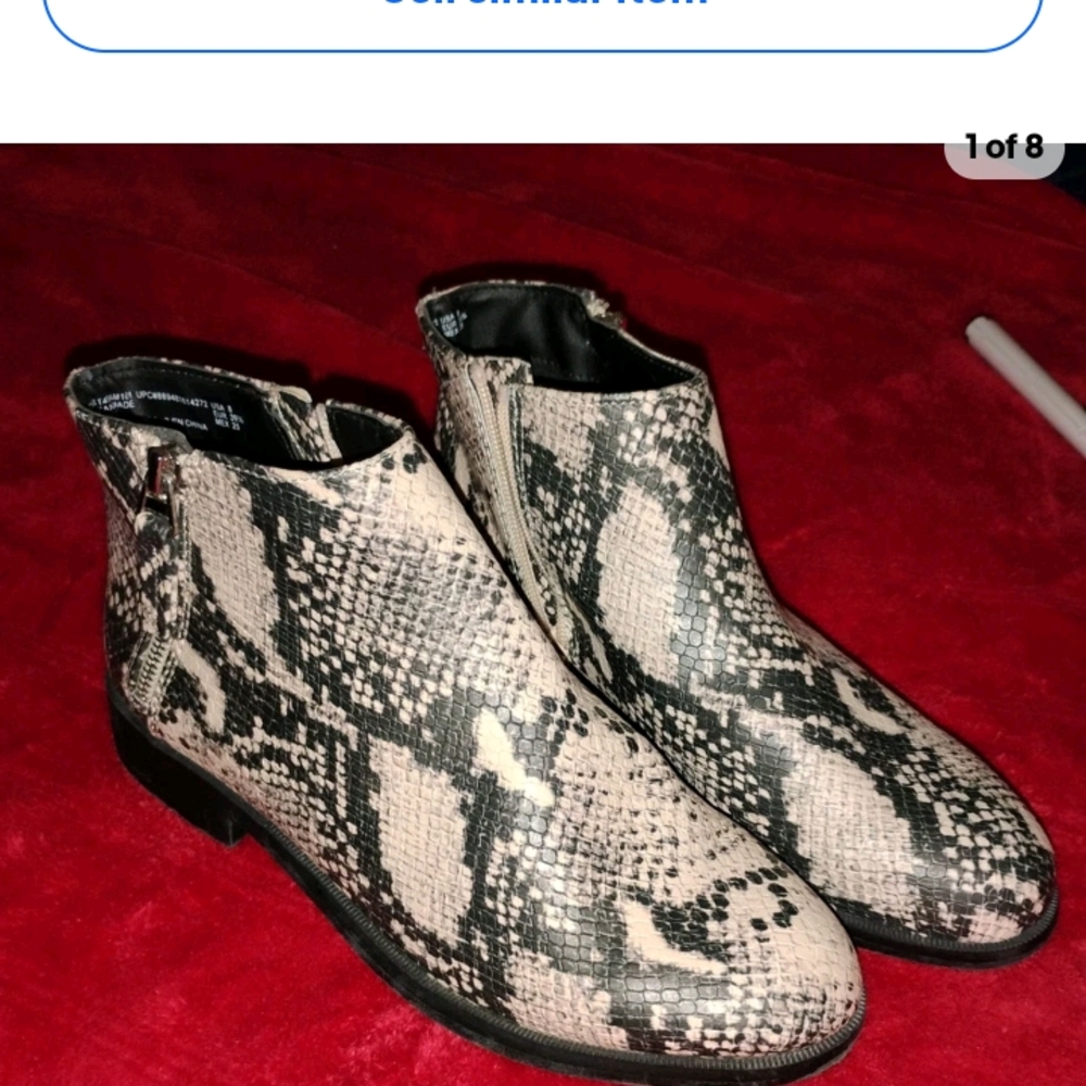 Women's Snakeskin Ankle Boots